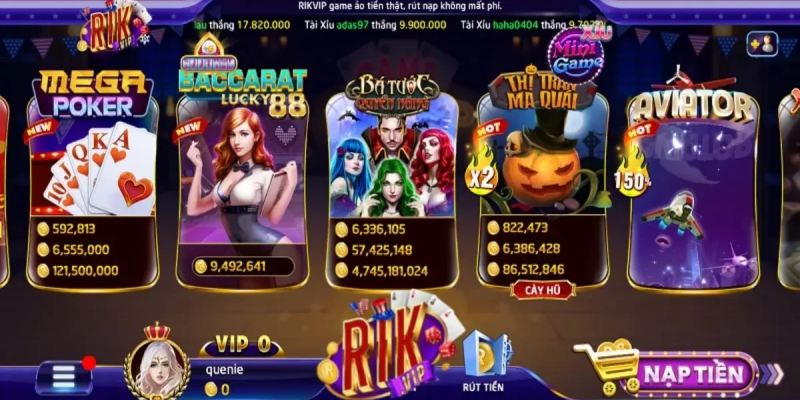 Ưu điểm nổi bật của game đổi thưởng Rikvip